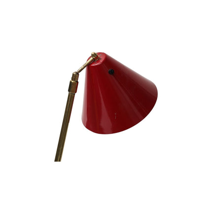 Midcentury Italian Brass Adjustable Floor Lamp