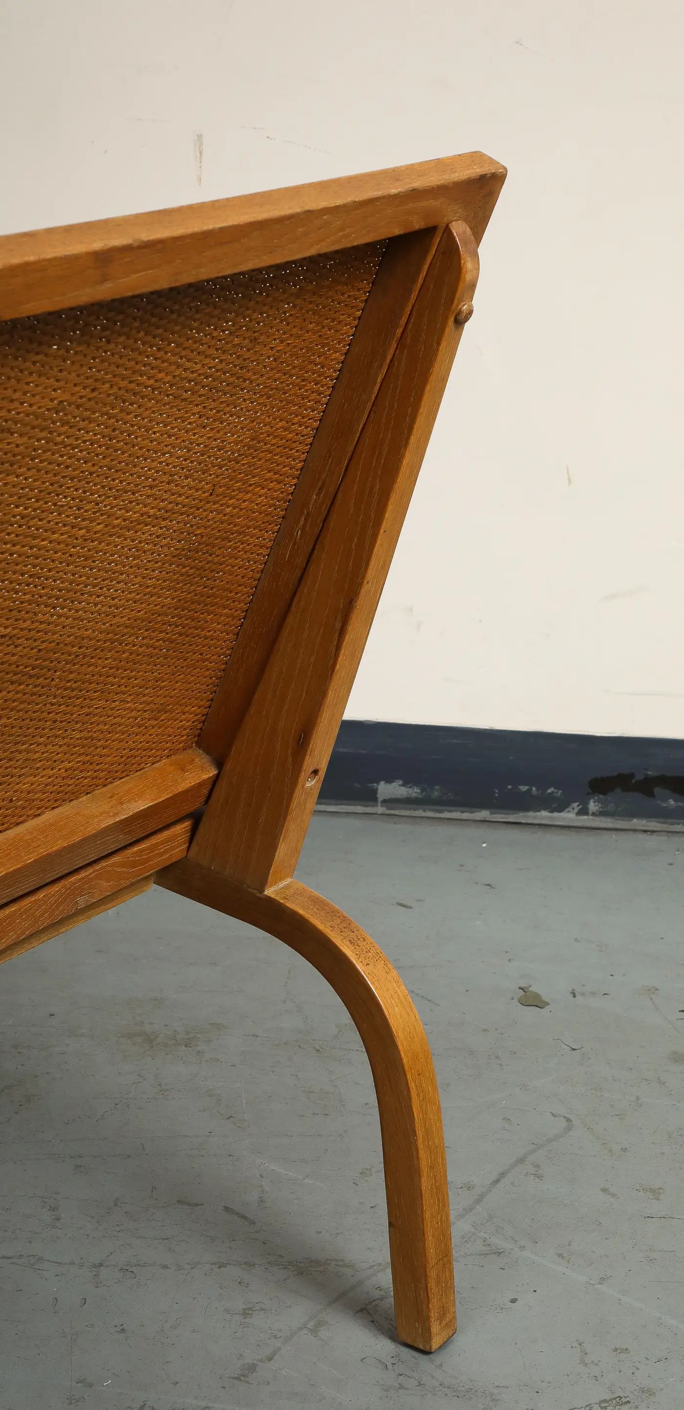 Midcentury Oak Lounge Chair by Edward Durell Stone for Fulbright