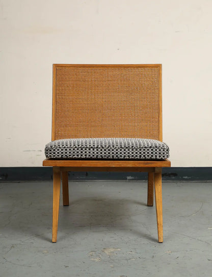 Midcentury Oak Lounge Chair by Edward Durell Stone for Fulbright