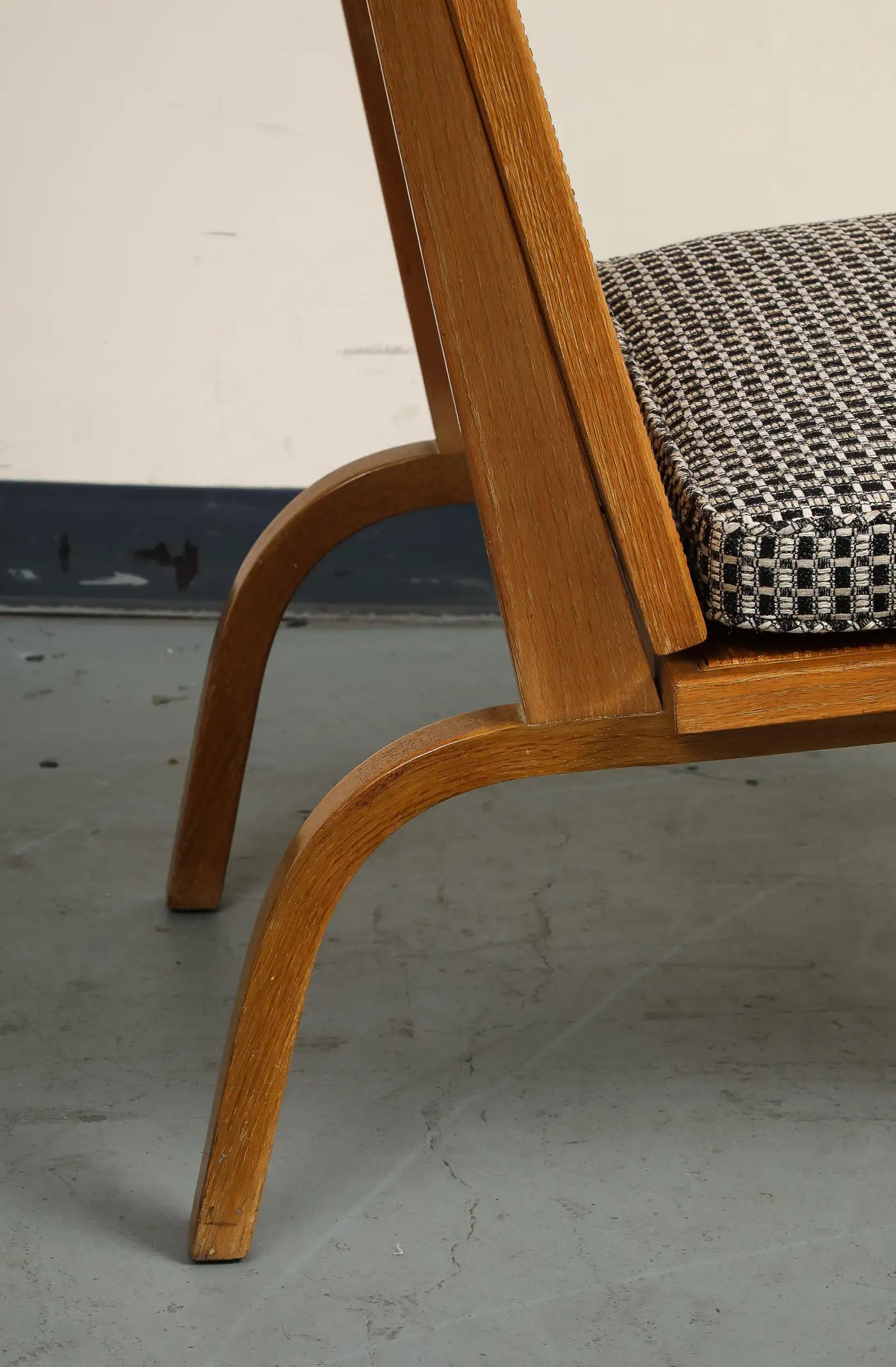 Midcentury Oak Lounge Chair by Edward Durell Stone for Fulbright