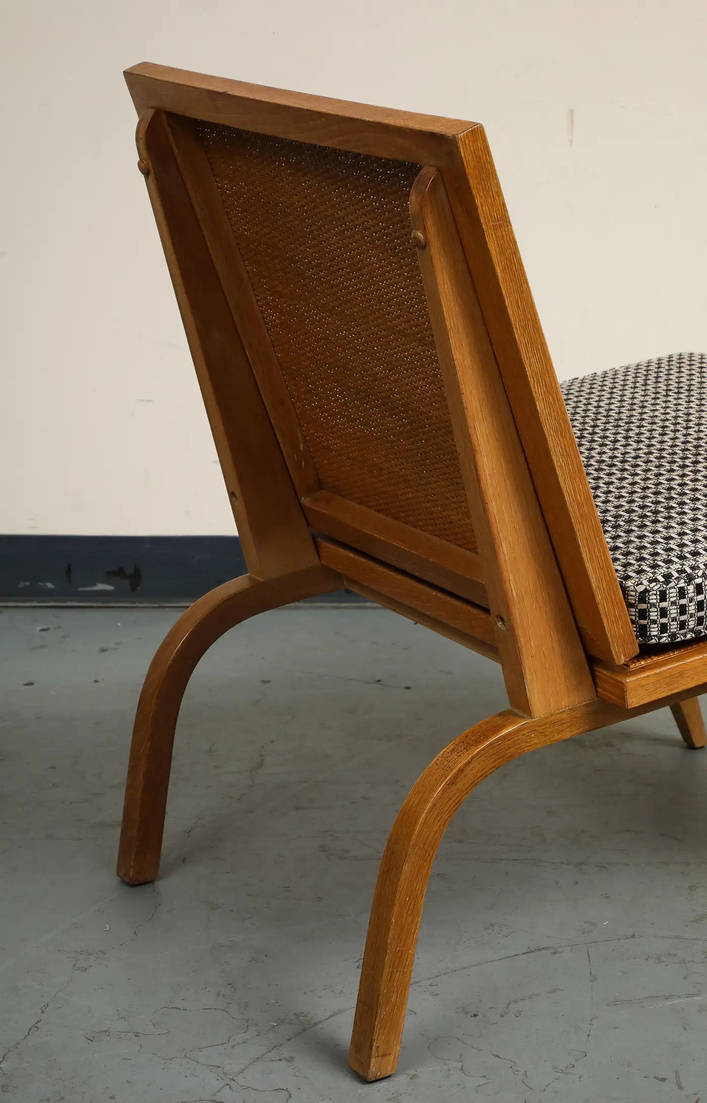 Midcentury Oak Lounge Chair by Edward Durell Stone for Fulbright