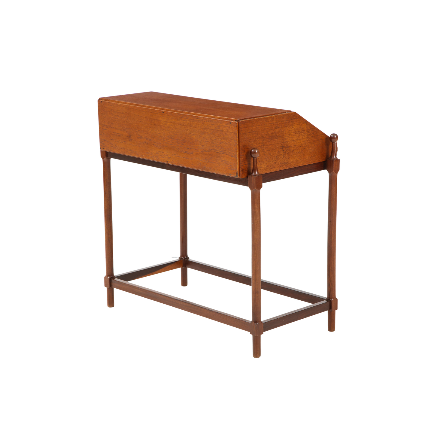 Modernist Teak Rollup Secretary Desk by Fratelli Proserpio, Italy, 1960s