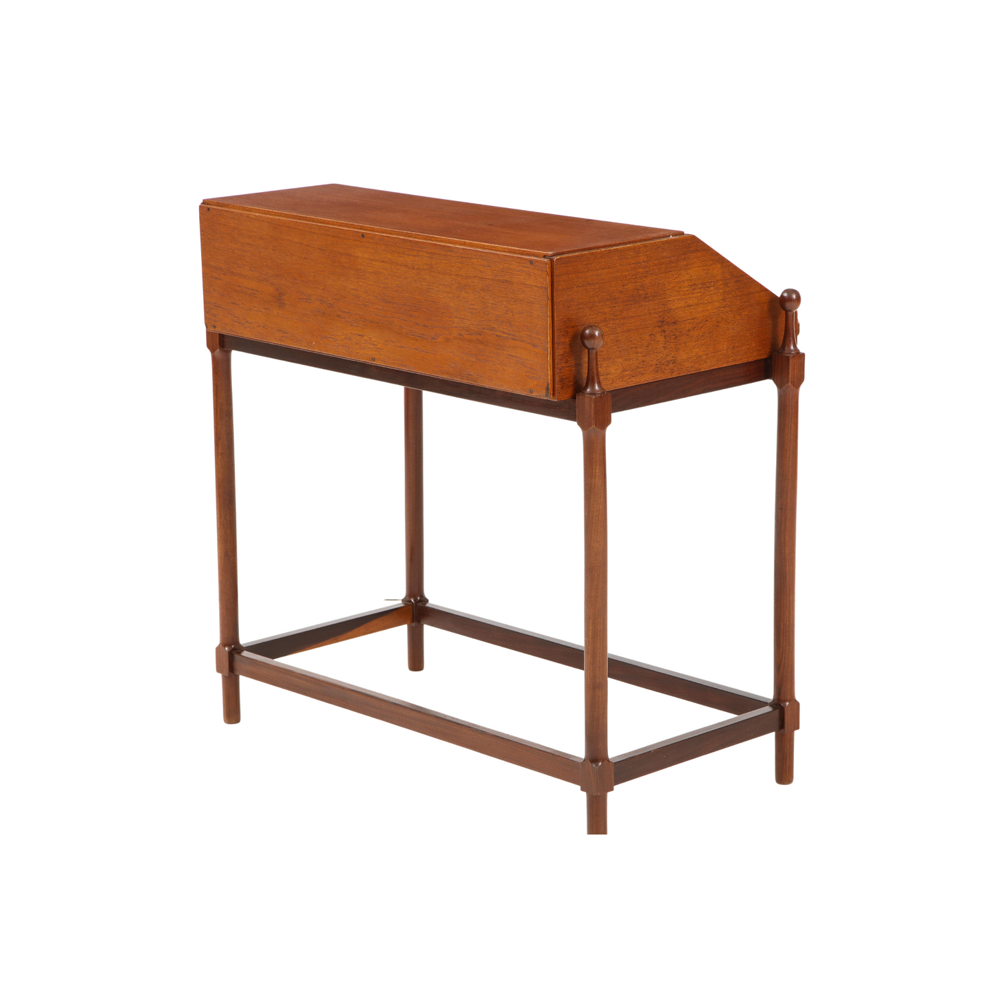 Modernist Teak Rollup Secretary Desk by Fratelli Proserpio, Italy, 1960s