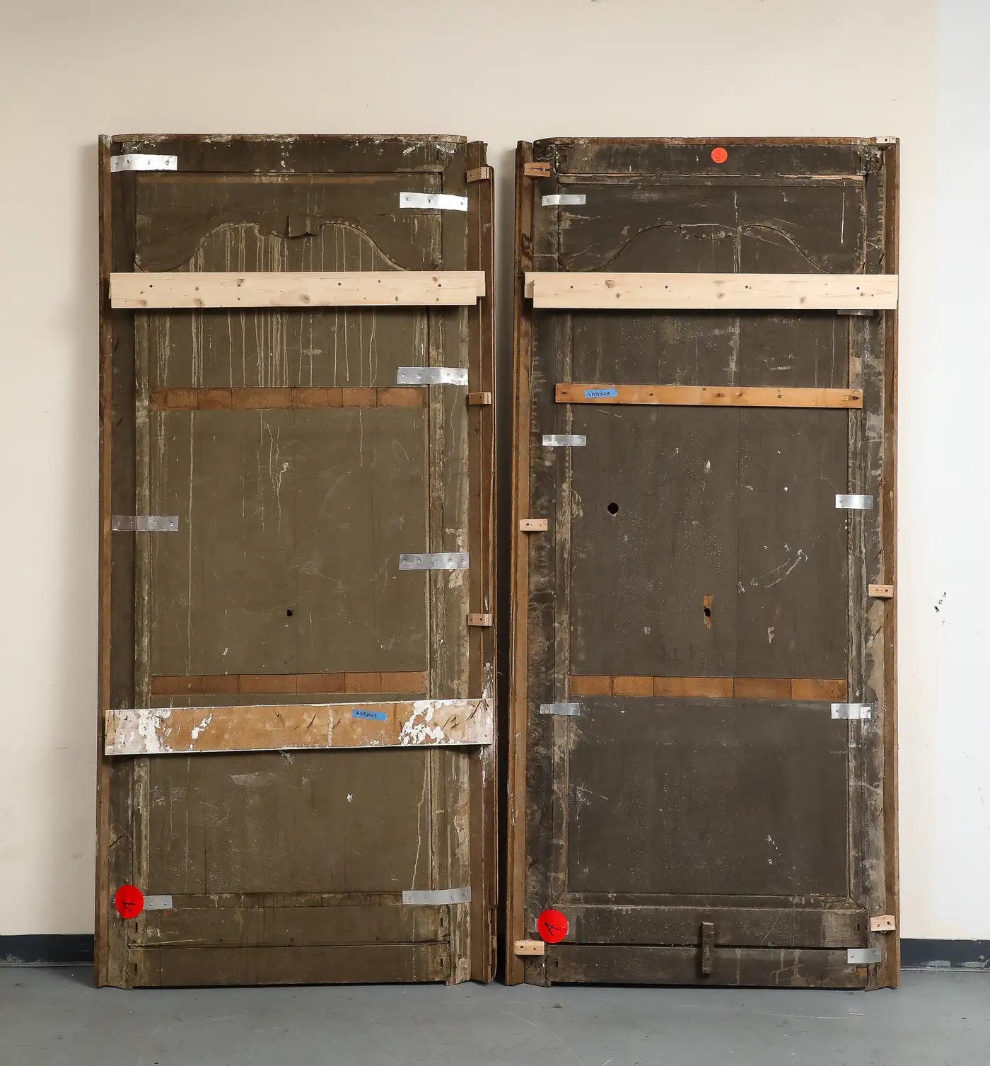 Pair of 19th Century Antique French Carved Oak Panels, c. 1880
