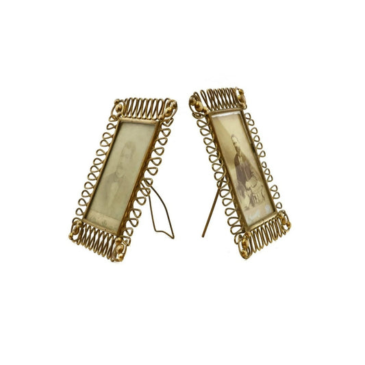 Pair of English Brass Frames, C. 1900