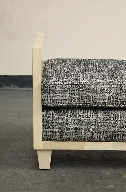 Parchment Benches Inspired by Jean Michel Frank, Mid-Century Modern Style