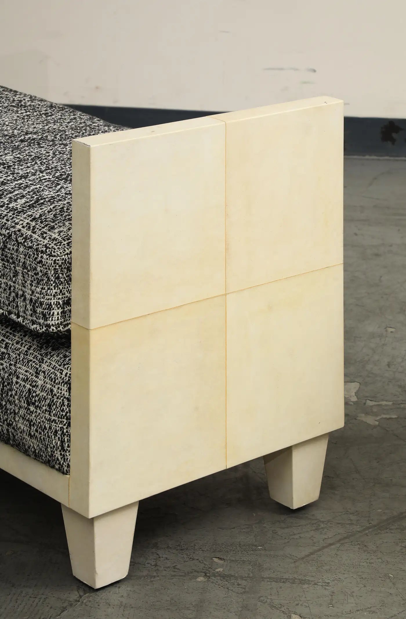 Parchment Benches Inspired by Jean Michel Frank, Mid-Century Modern Style