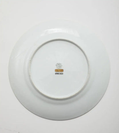 Richard Ginori 1735 Hand-painted Porcelain Dinner Plate in Pincio Red