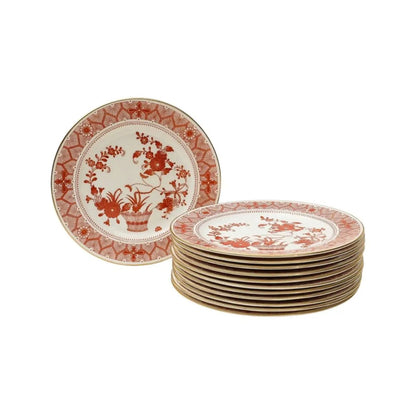 Royal Crown Derby Luncheon Plates, Chandos Pattern, Set of 12