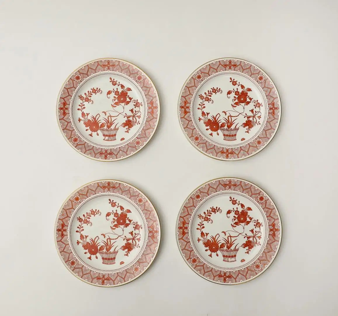 Royal Crown Derby Luncheon Plates, Chandos Pattern, Set of 12