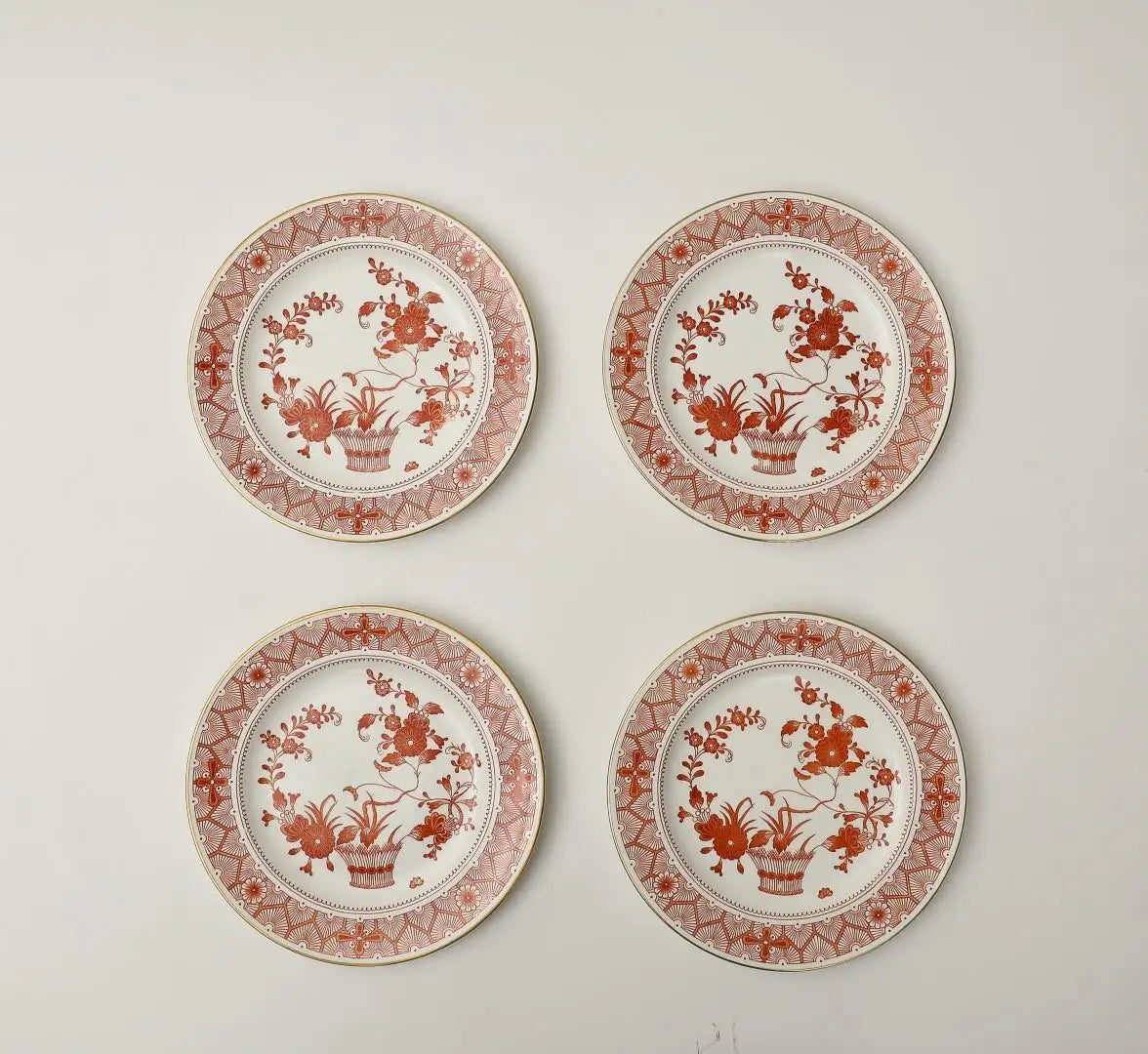 Royal Crown Derby Luncheon Plates, Chandos Pattern, Set of 12