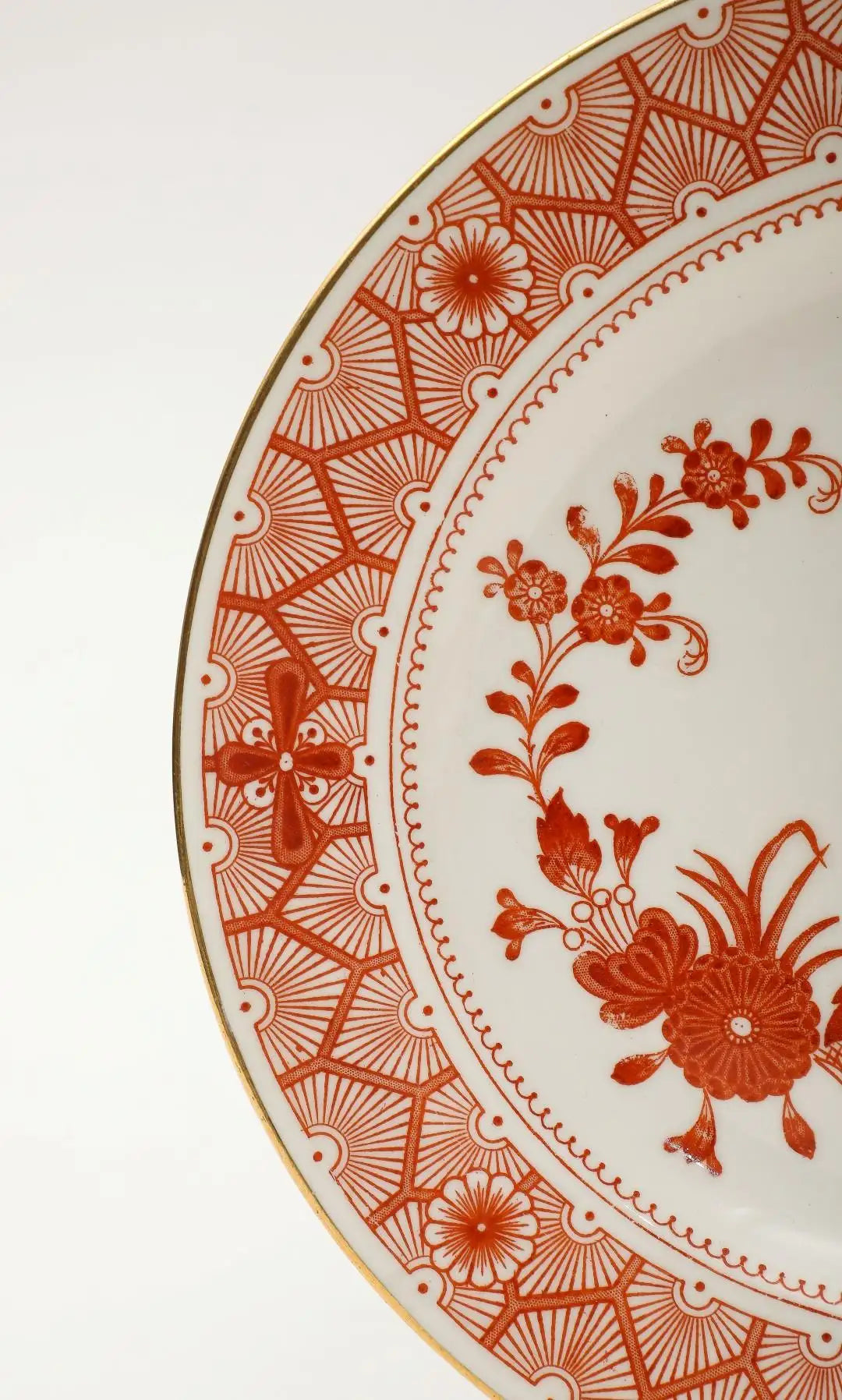 Royal Crown Derby Luncheon Plates, Chandos Pattern, Set of 12
