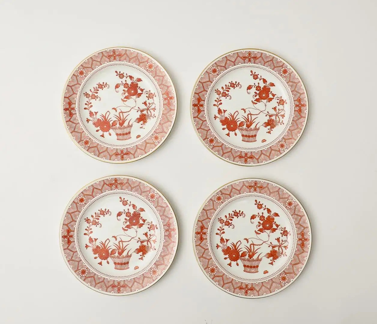 Royal Crown Derby Luncheon Plates, Chandos Pattern, Set of 12
