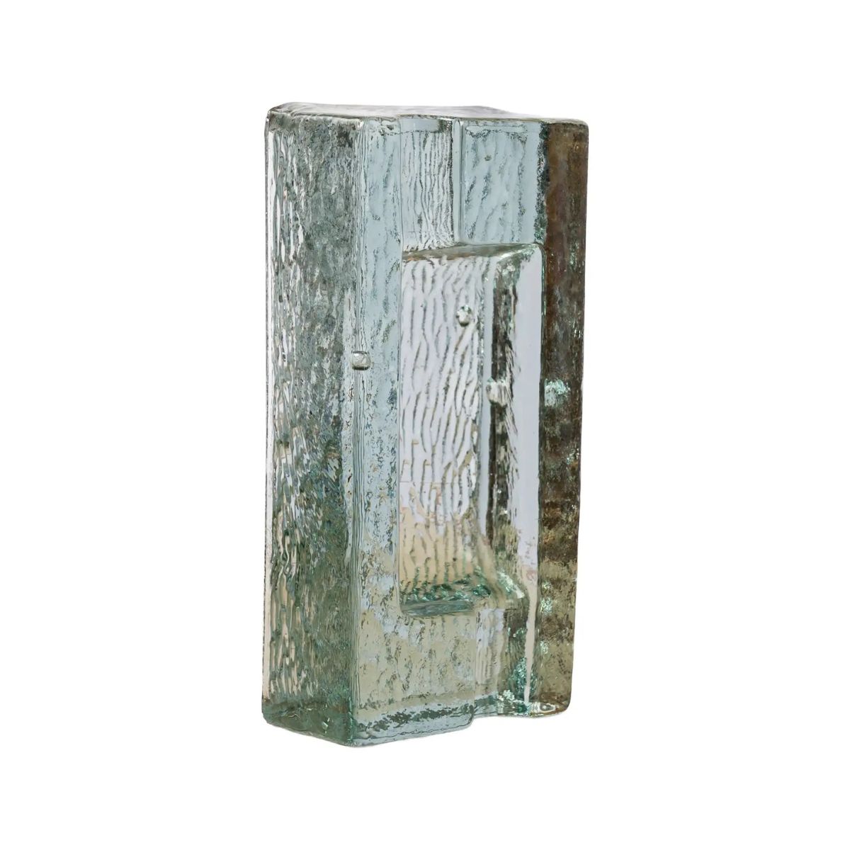 Saint Gobain Green Glass Vide Poche, France 1950s