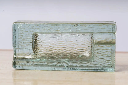 Saint Gobain Green Glass Vide Poche, France 1950s