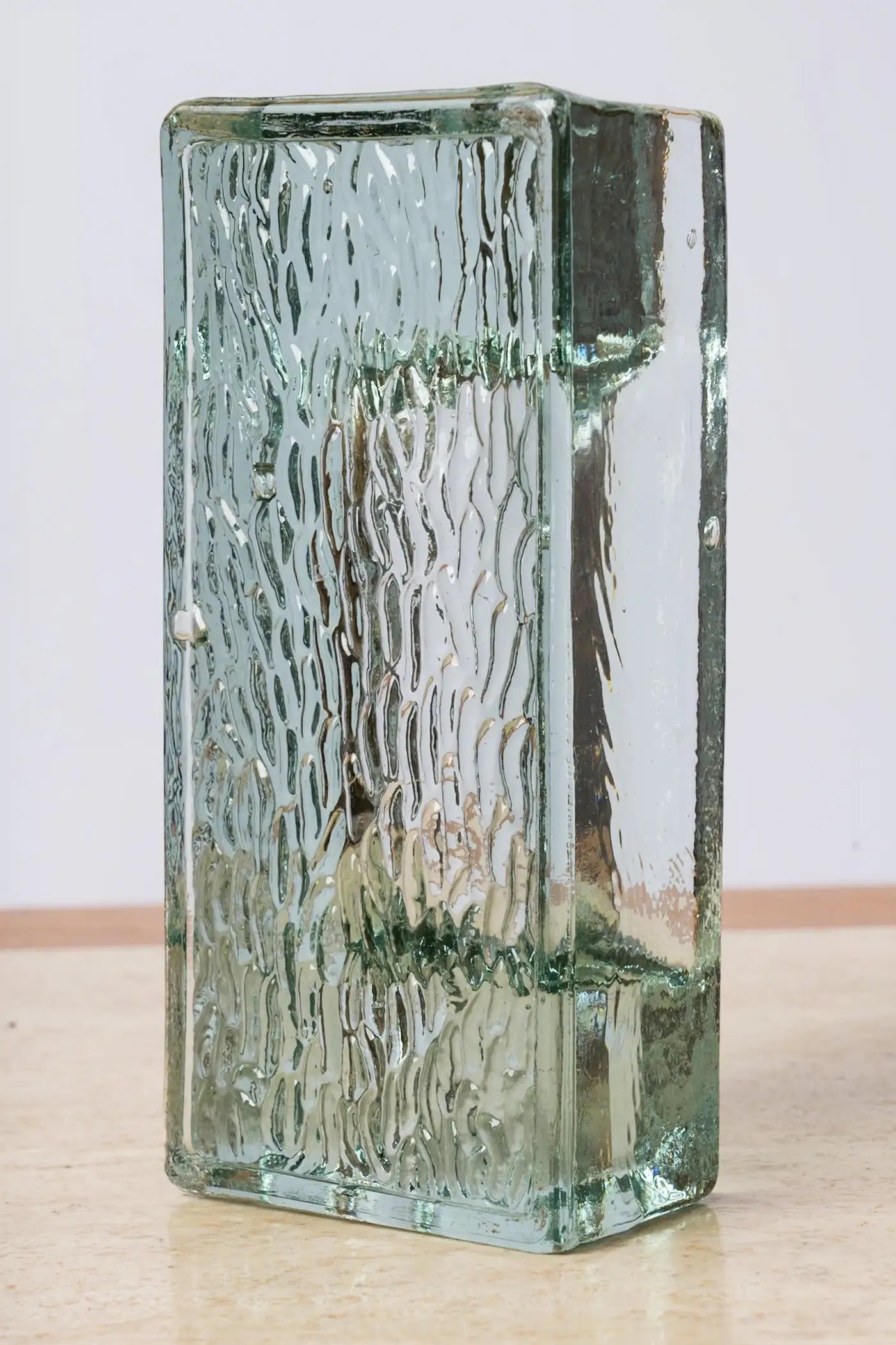 Saint Gobain Green Glass Vide Poche, France 1950s