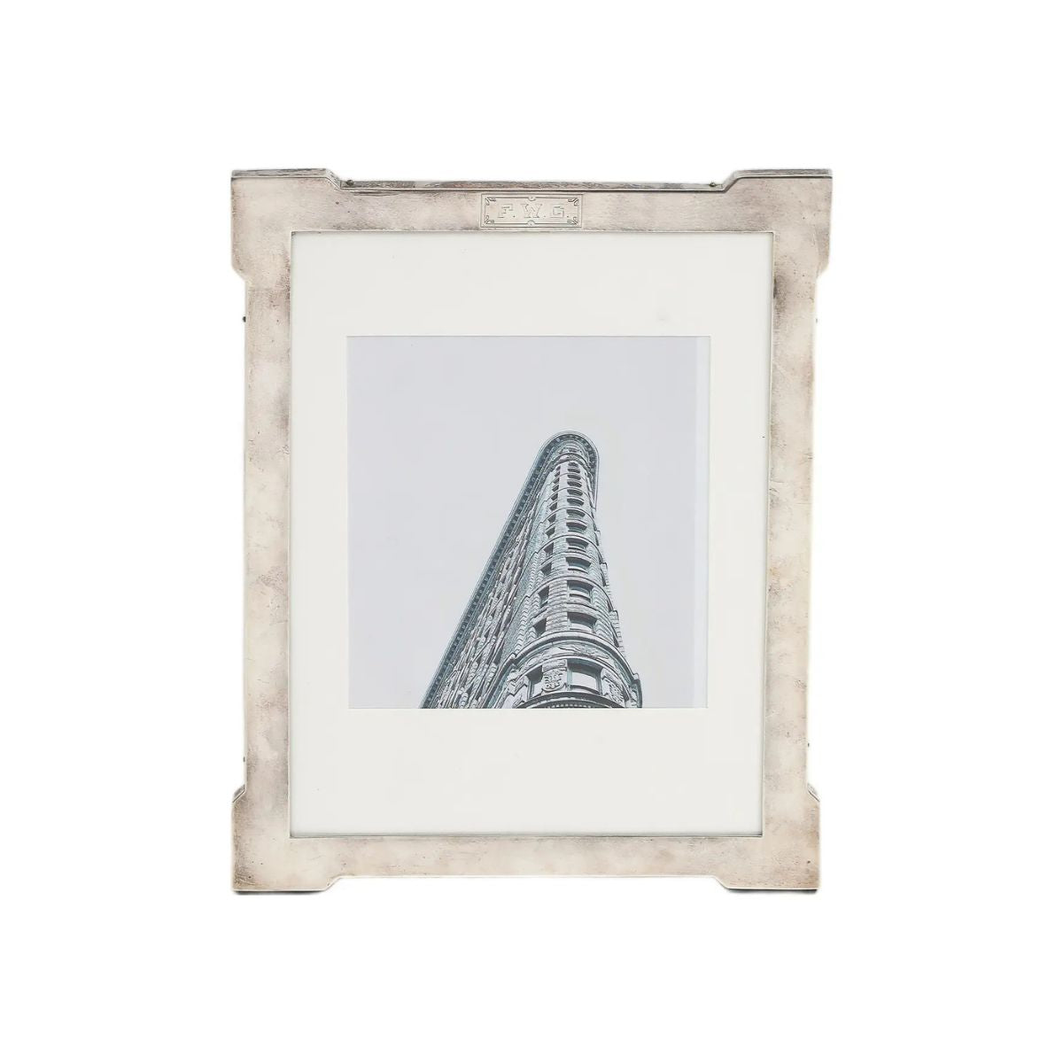 Vintage 20th Century Art Deco Style Sterling Silver Picture Frame