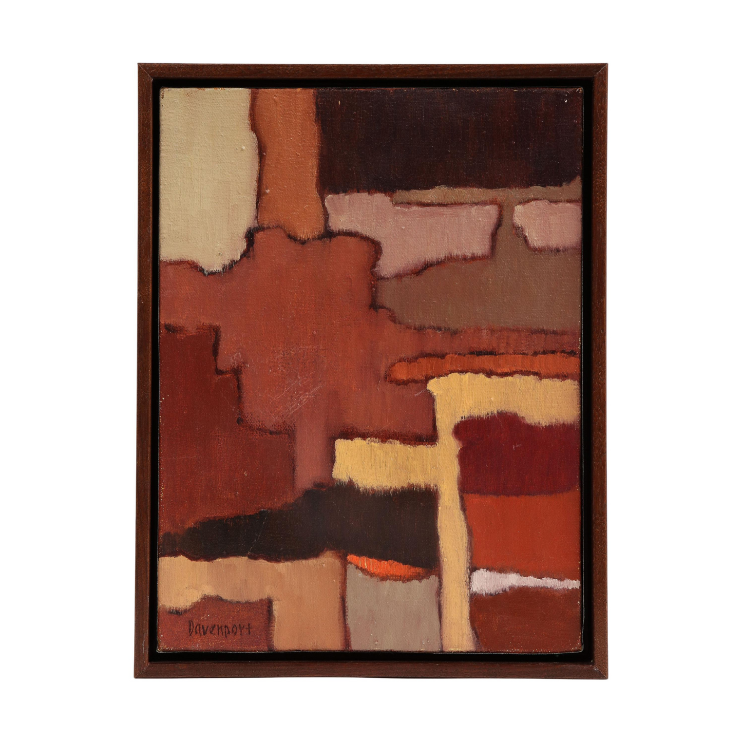 "Woven Patter" Abstract Painting by Jill Davenport 'American, 1930-2019', Signed