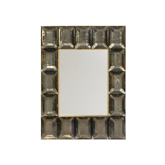 Custom Murano Smoked Glass Mirror