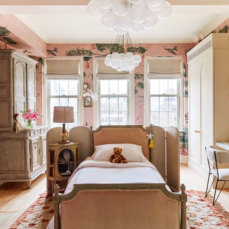 A timeless, unexpected, and subtly feminine room, designed by Nate Berkus and Jeremiah Brent for their daughter.