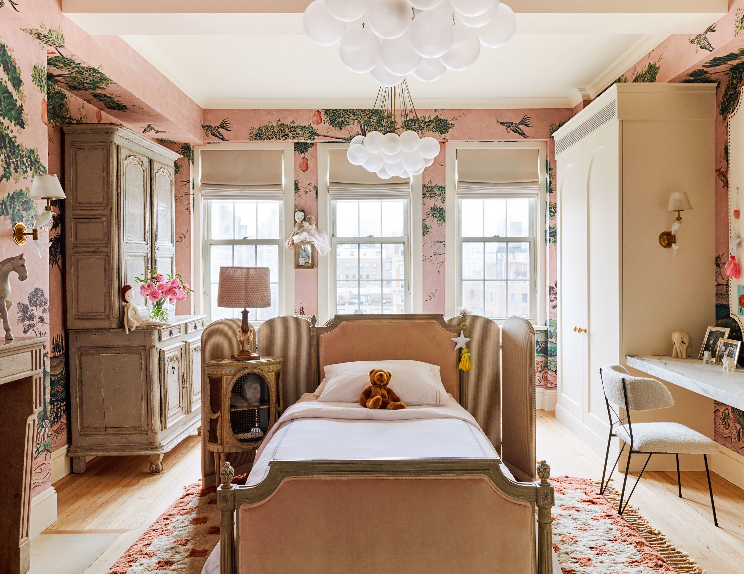 A timeless, unexpected, and subtly feminine room, designed by Nate Berkus and Jeremiah Brent for their daughter.