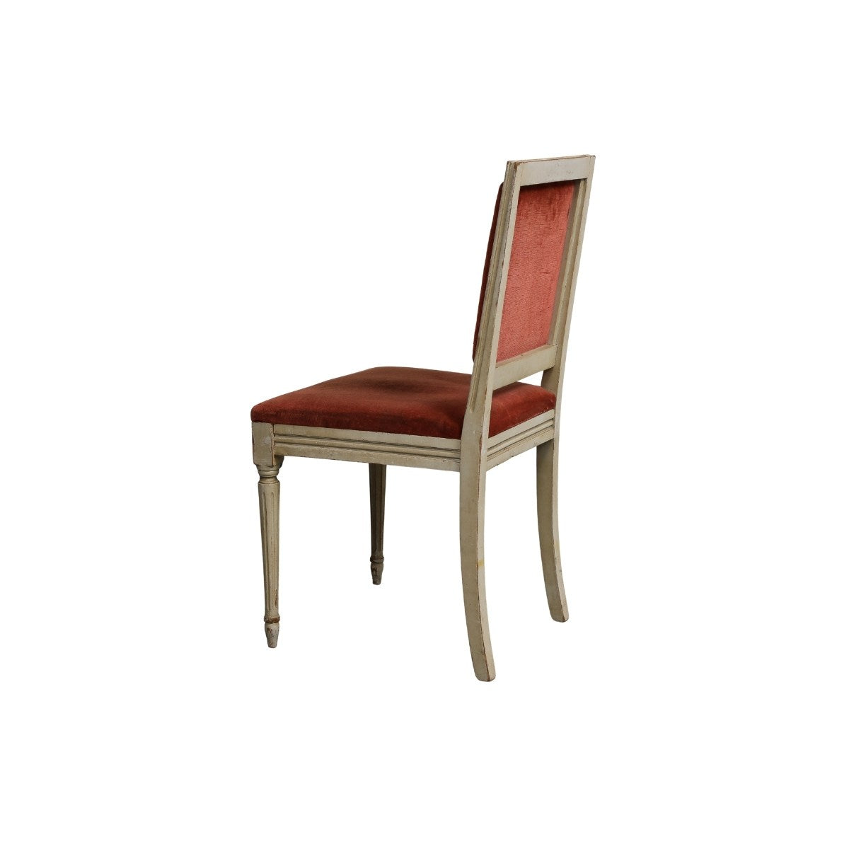 French Louis XVI Style Painted Side Chairs, Set of 4