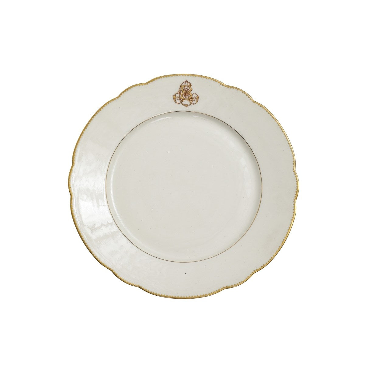 Set of Seven French Porcelain Charles Pillivuyt & Cie Dinner Plates