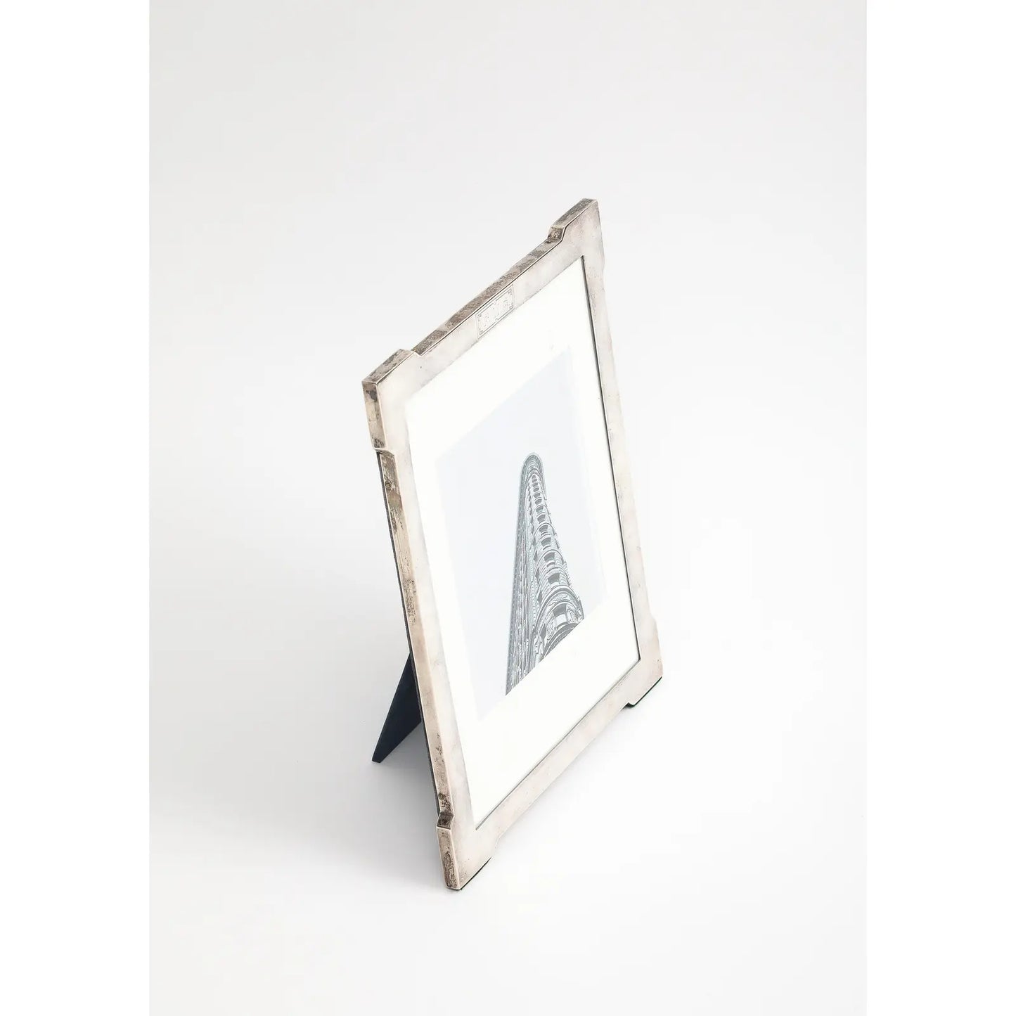 Vintage 20th Century Art Deco Style Sterling Silver Picture Frame