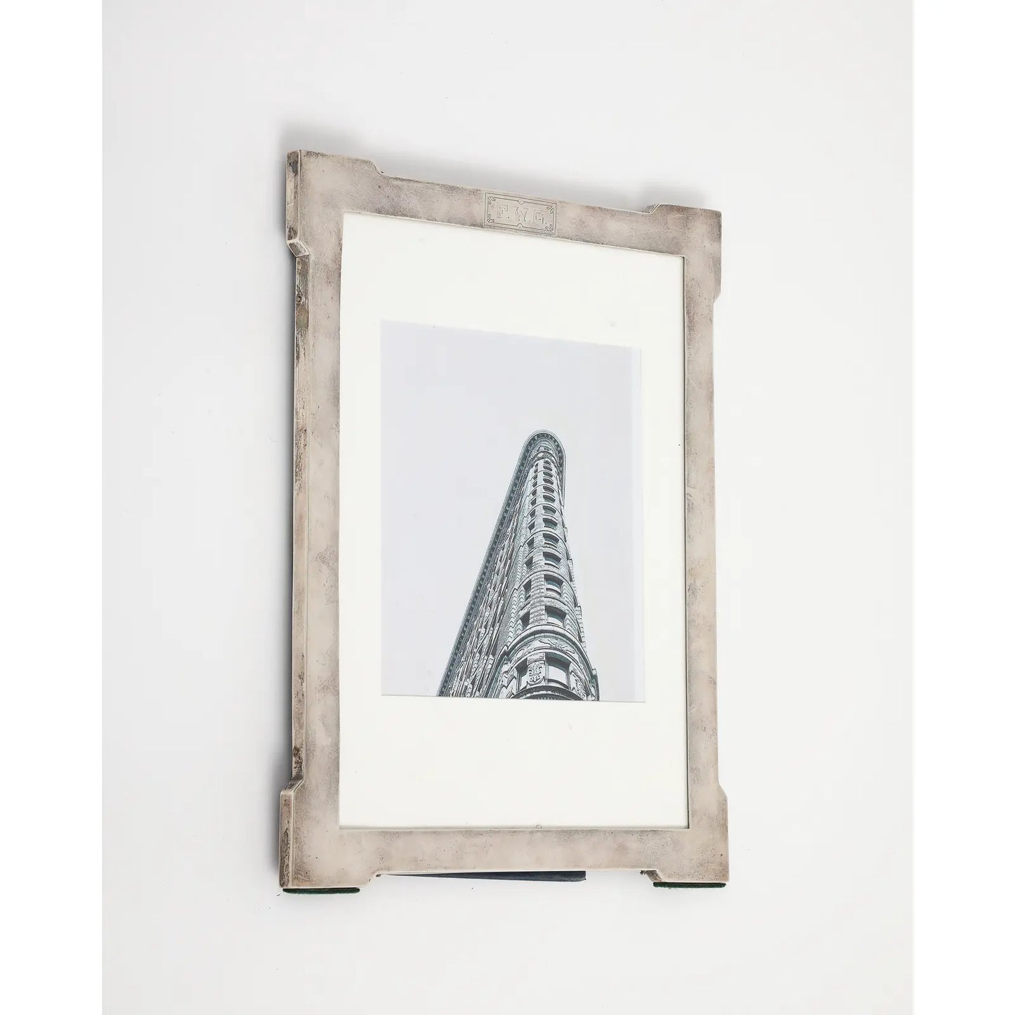 Vintage 20th Century Art Deco Style Sterling Silver Picture Frame