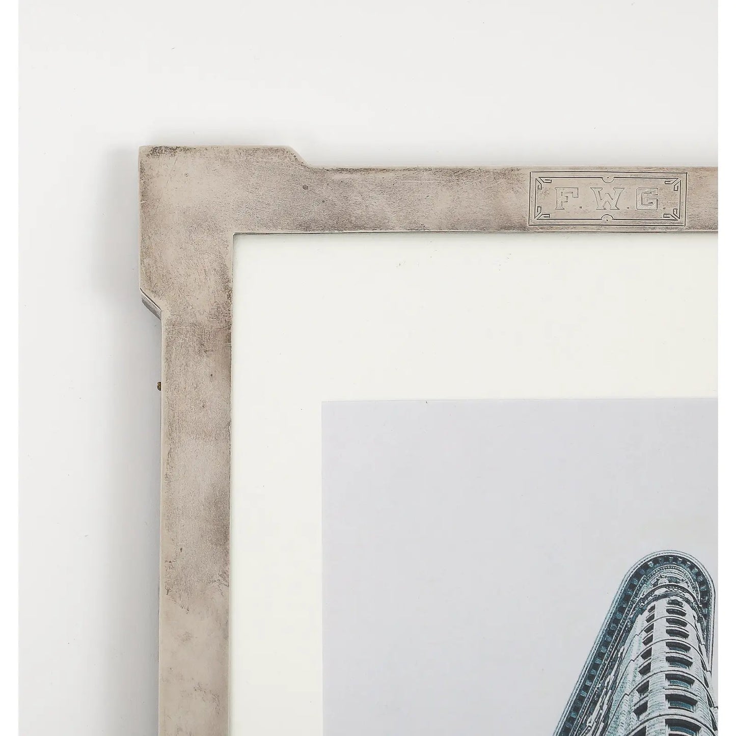 Vintage 20th Century Art Deco Style Sterling Silver Picture Frame