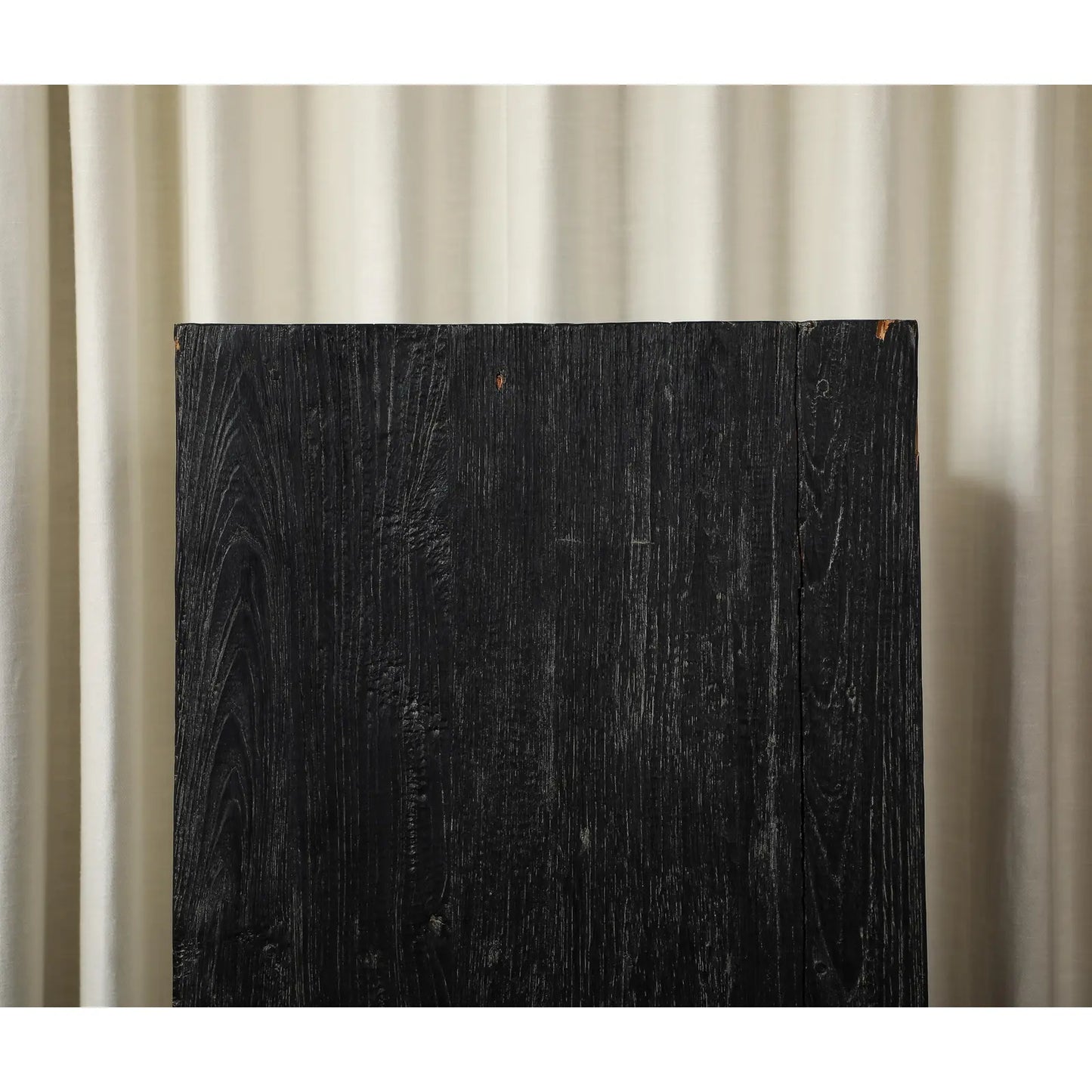 Vintage 20th Century Blackened Oak Pedestal