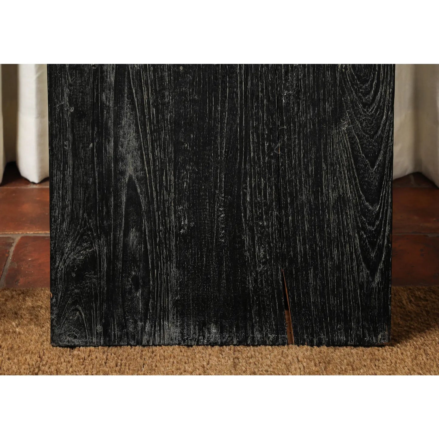 Vintage 20th Century Blackened Oak Pedestal
