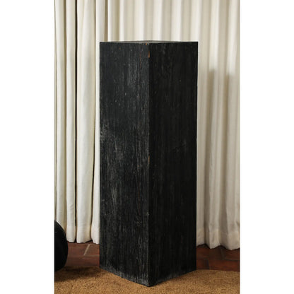 Vintage 20th Century Blackened Oak Pedestal