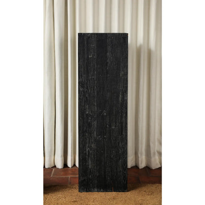 Vintage 20th Century Blackened Oak Pedestal