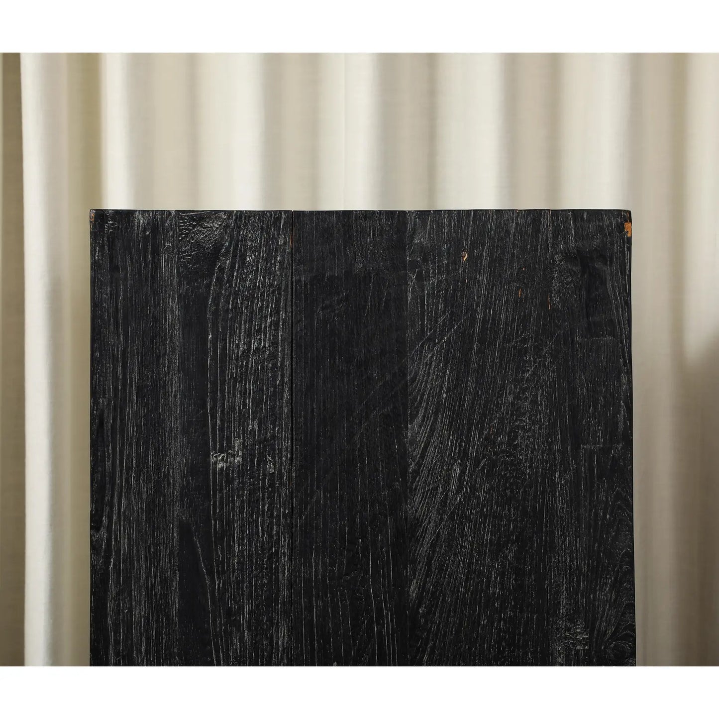 Vintage 20th Century Blackened Oak Pedestal