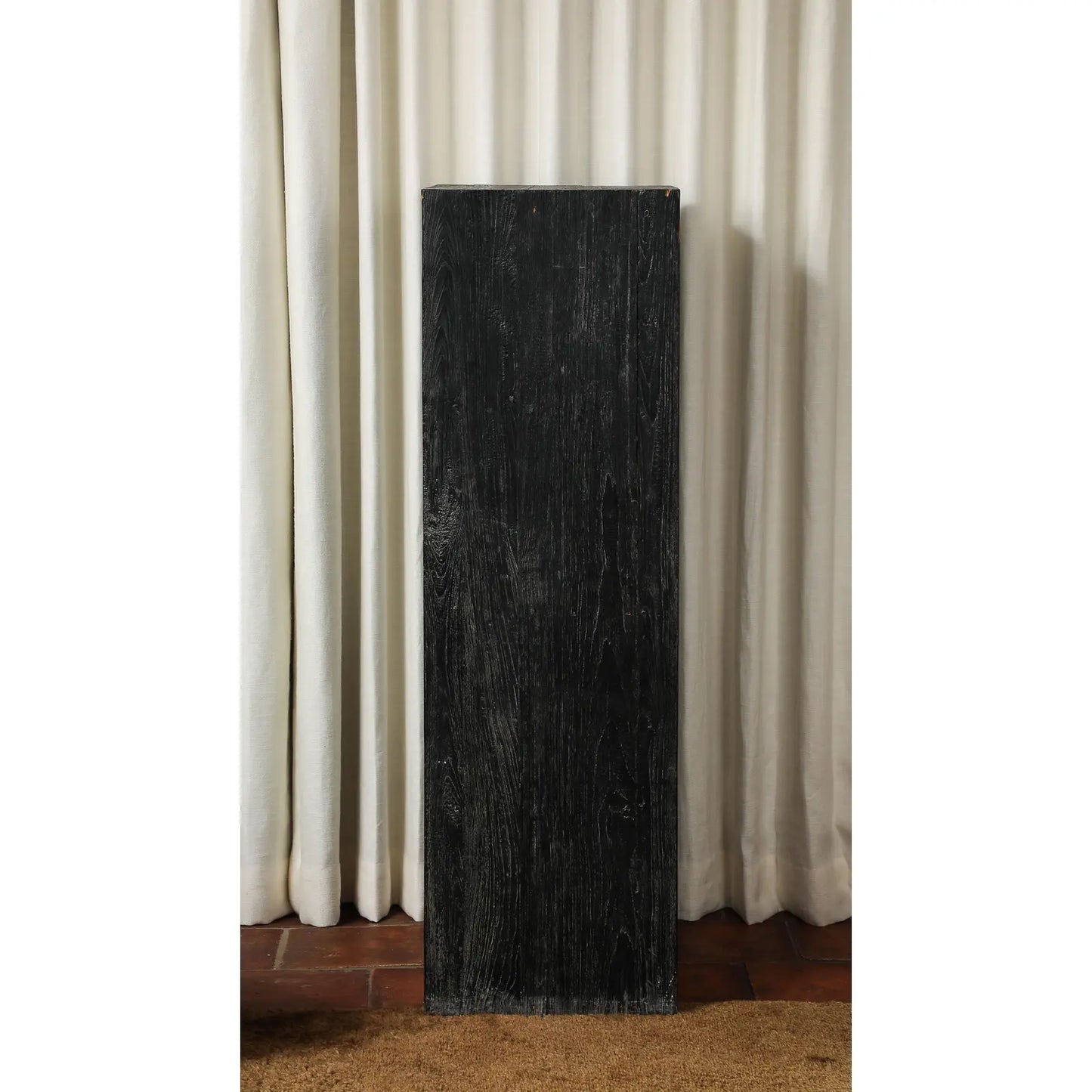 Vintage 20th Century Blackened Oak Pedestal