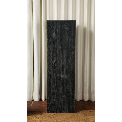 Vintage 20th Century Blackened Oak Pedestal