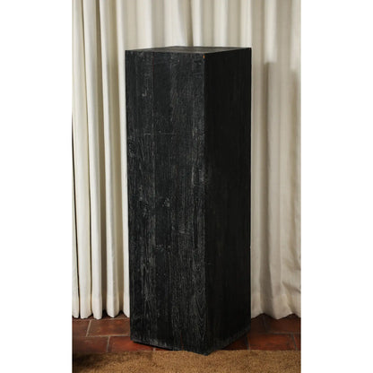 Vintage 20th Century Blackened Oak Pedestal