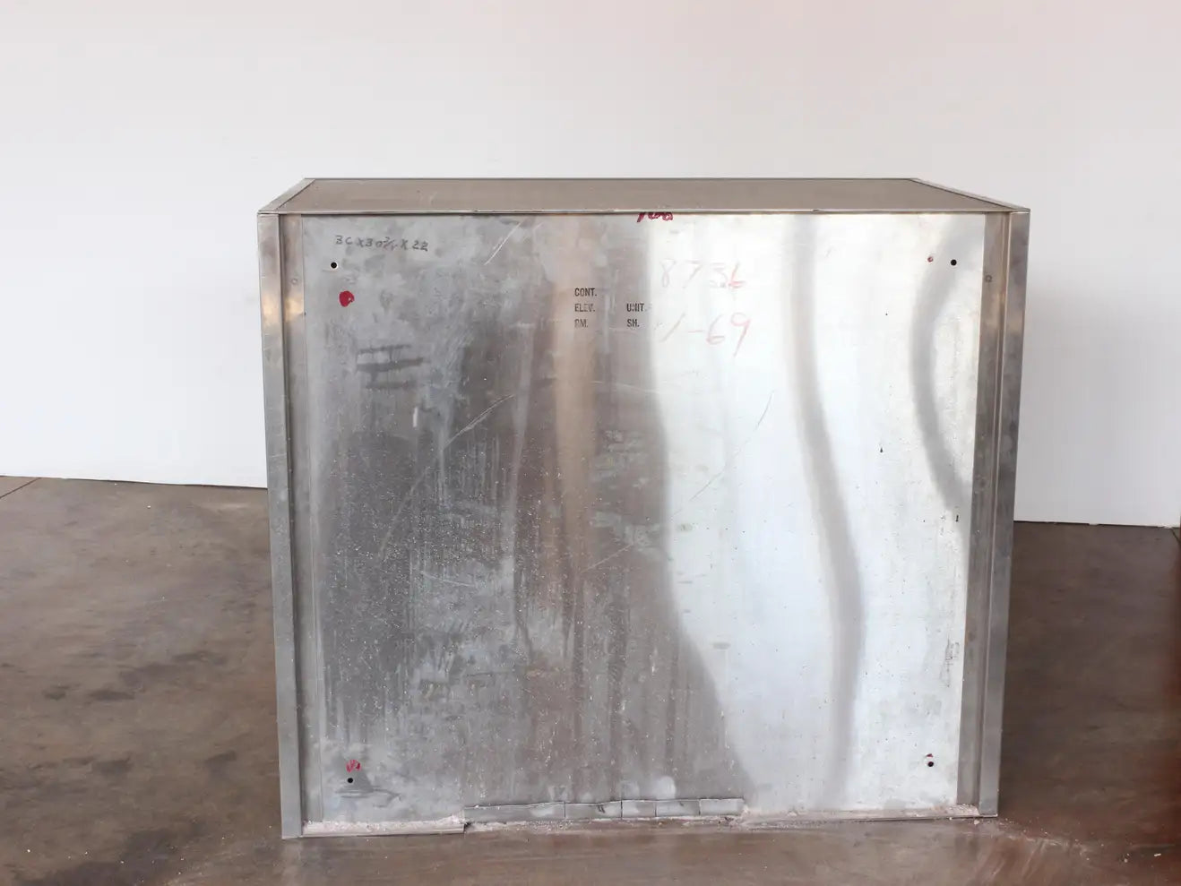 American Industrial Stainless Steel Chest With 4 Drawers, C. 1940s