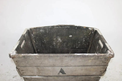 Antique French Wooden Wine Crate, 19th C.