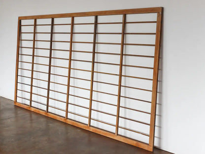 Architectural Salvage Wood Grid Wall Art