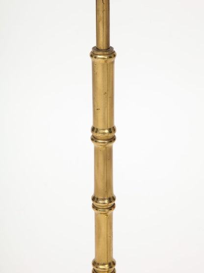 Pair of French Baguès-Style Brass Table Lamps, 1960s