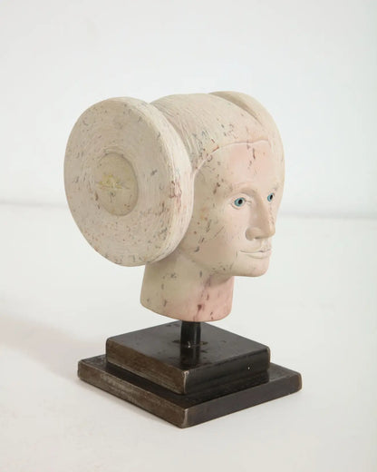 Mystical Prince and Princess Granite Marble Head Sculptures by Scott McLeod