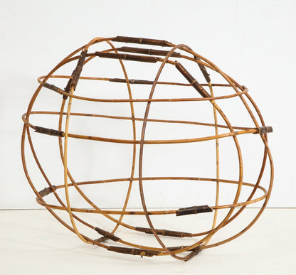 Contemporary Elliptical Bamboo Sculpture