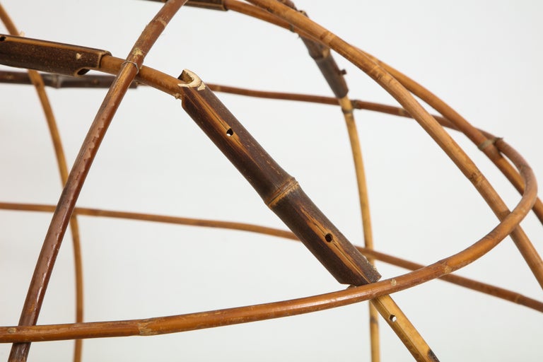 Contemporary Elliptical Bamboo Sculpture