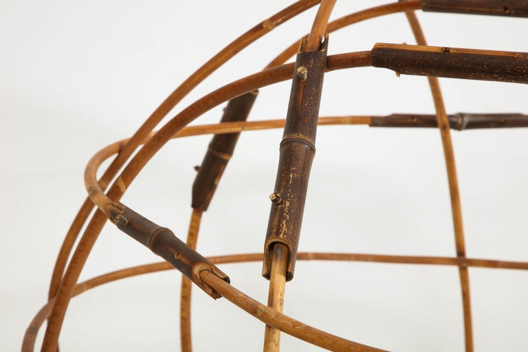 Contemporary Elliptical Bamboo Sculpture