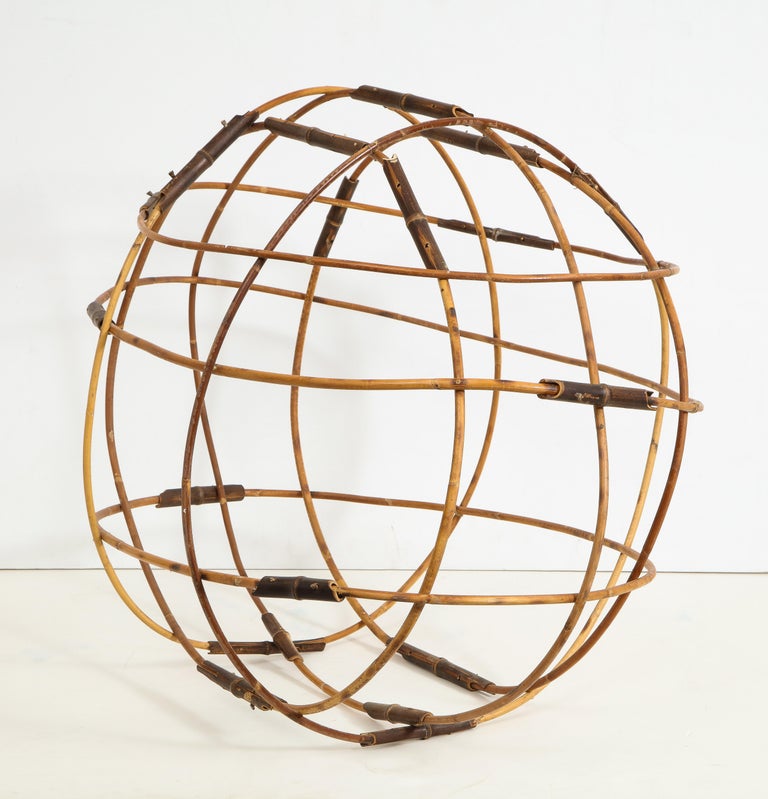 Contemporary Elliptical Bamboo Sculpture