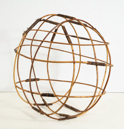 Contemporary Elliptical Bamboo Sculpture