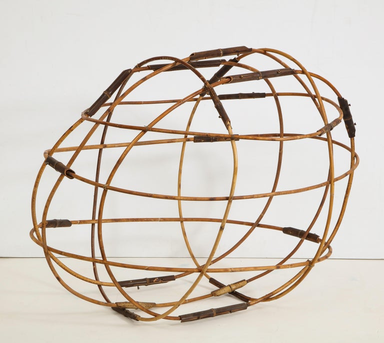 Contemporary Elliptical Bamboo Sculpture