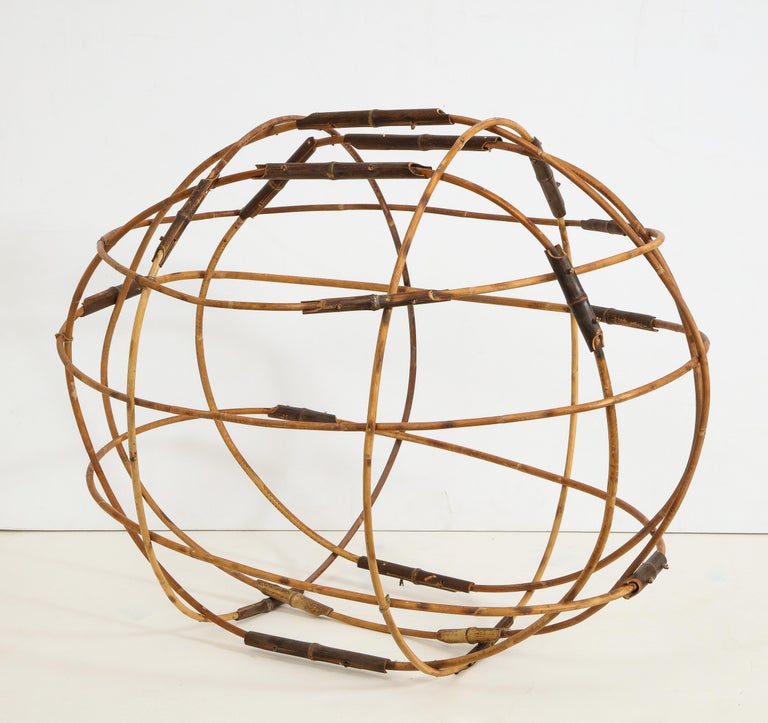 Contemporary Elliptical Bamboo Sculpture